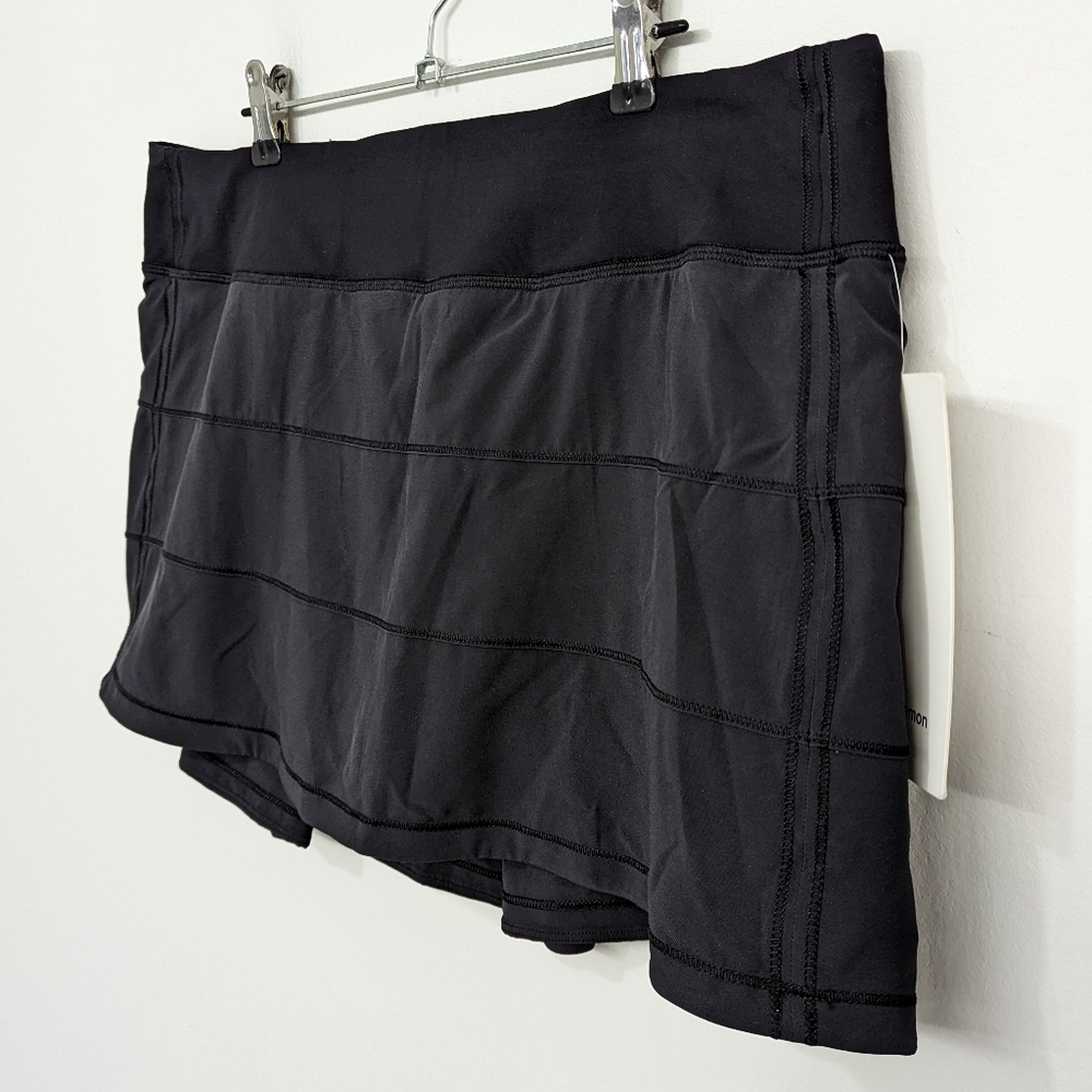 RARE Lululemon Pace Rival Skirt Black Hawaiian Islands - Picture 4 of 8
